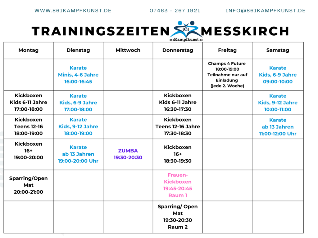 Kickboxen, ZUMBA, Frauen-Kickboxen, Karate, Kinder Training